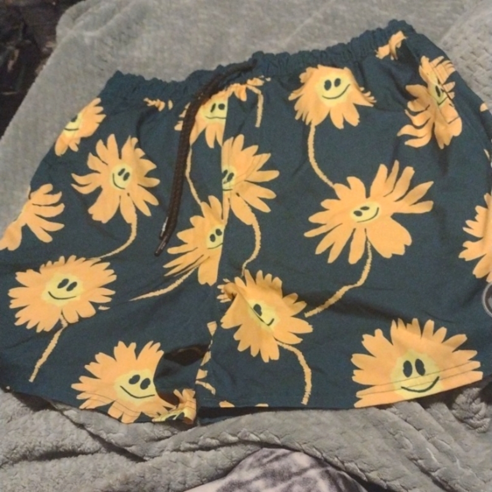 Blue Crush like surfer girl swim trunks Neff